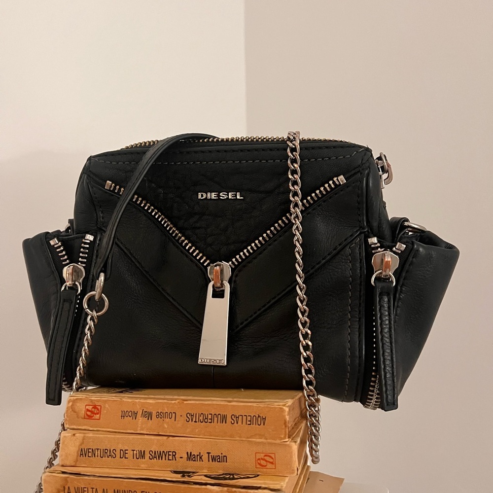 Diesel black vintage bag.